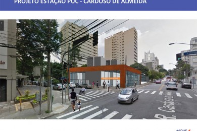 Assim será o acesso da estação PUC-Cardoso de Almeida