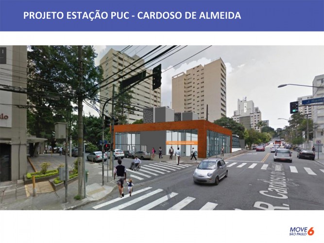 Assim será o acesso da estação PUC-Cardoso de Almeida
