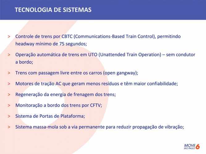 Padrão dos trens será semelhante ao da linha 4 com intervalo mínimo de 75 segundos