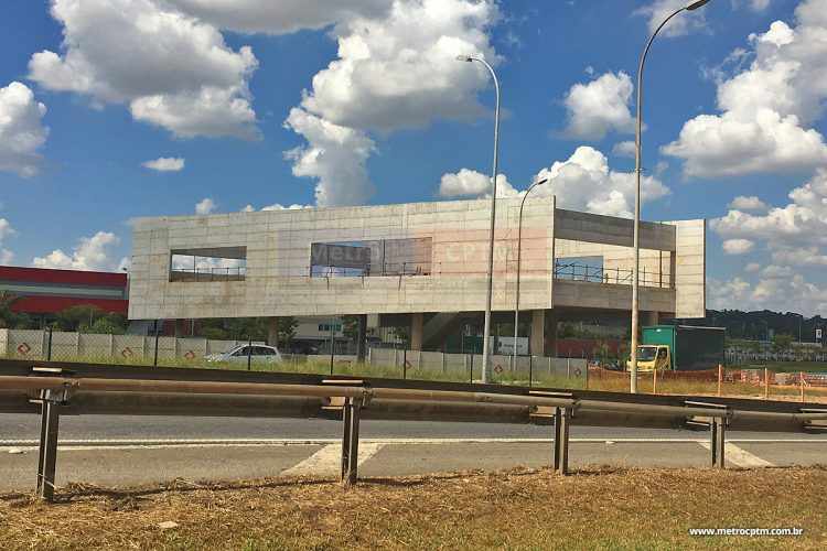 O futuro terminal de ônibus do Aeroporto de Guarulhos, onde os passageiros embarcarão na Linha 13