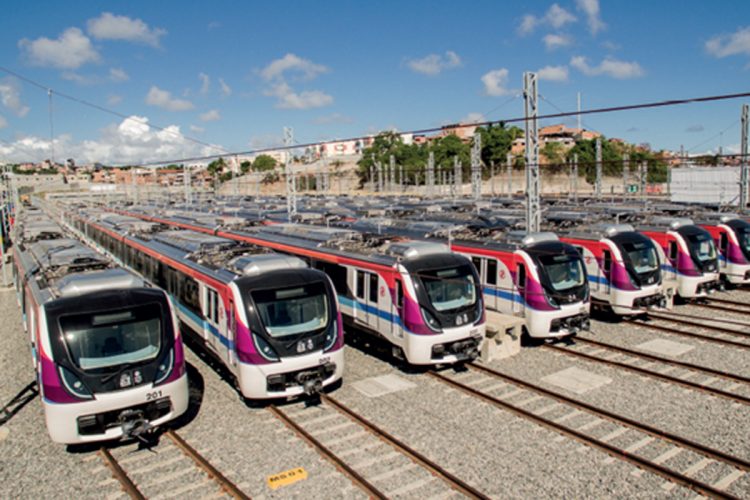 Novos trens do metrô da Bahia: em operação em cinco meses