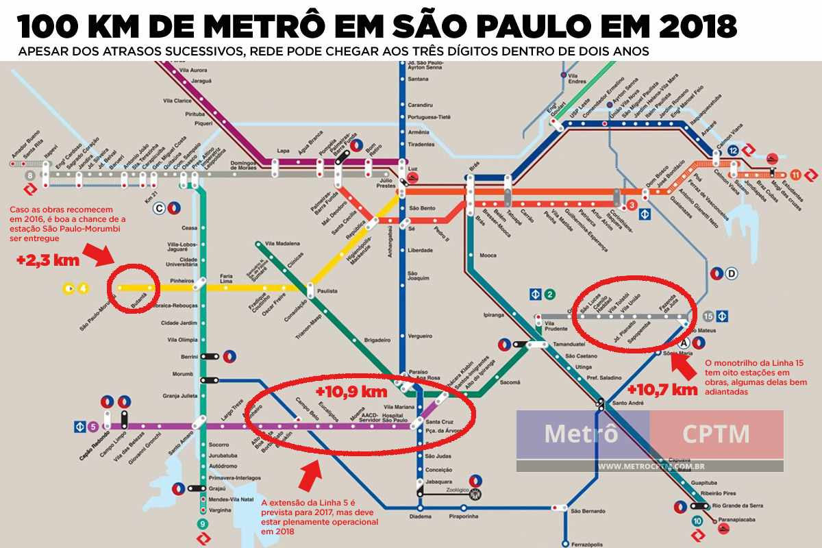 Sao Paulo Mapa Cptm Metro