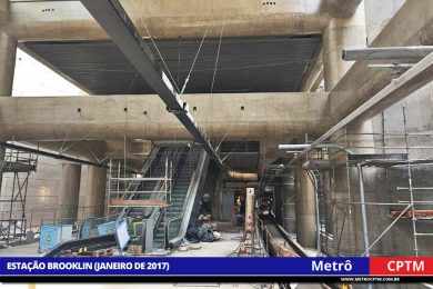Veja imagens internas da estação Brooklin da Linha 5-Lilás