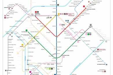 Conheça um mapa do Metrô e da CPTM diferente