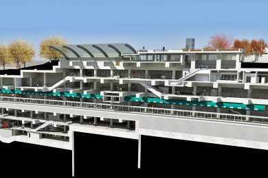 Projeção da futura estação Anália Franco