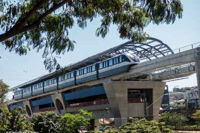 Monotrilho da Linha 15 percorre trecho até avenida Sapopemba pela primeira vez
