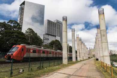 Estação Morumbi do monotrilho começa a ser construída