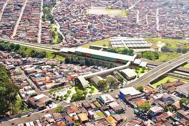 Estação Varginha e o terminal ao fundo
