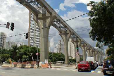 Metrô prorroga contrato de obras do monotrilho da Linha 17-Ouro