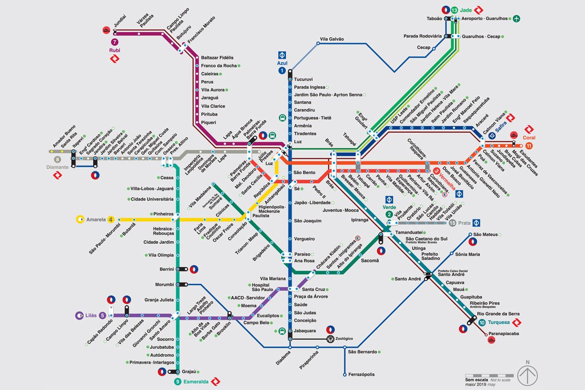 Veja o mapa de estações do Metrô e CPTM - Metrô CPTM