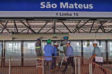 Doria oficializa reinício das obras de quatro estações da Linha 15-Prata
