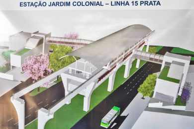 Governo dá início à construção da estação Jardim Colonial da Linha 15-Prata