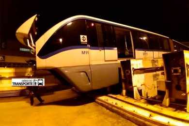 Trem do monotrilho “descarrila” e Linha 15 registra terceiro acidente neste ano em SP