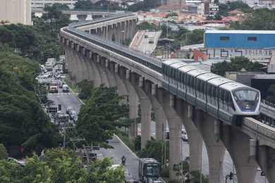 Após falhas e até colisão entre trens, monotrilho tem redução de panes