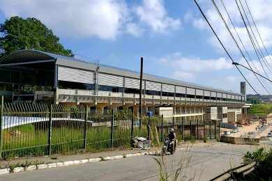 Estação Mendes-Vila Natal, da Linha 9-Esmeralda, já está na fase de acabamento