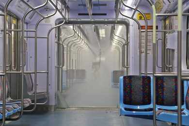 CPTM passa a usar sistema de pulverização para descontaminar vagões de trens