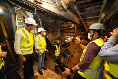 Tatuzão já construiu 700 metros de túnel da futura Linha Leste do Metrô de Fortaleza