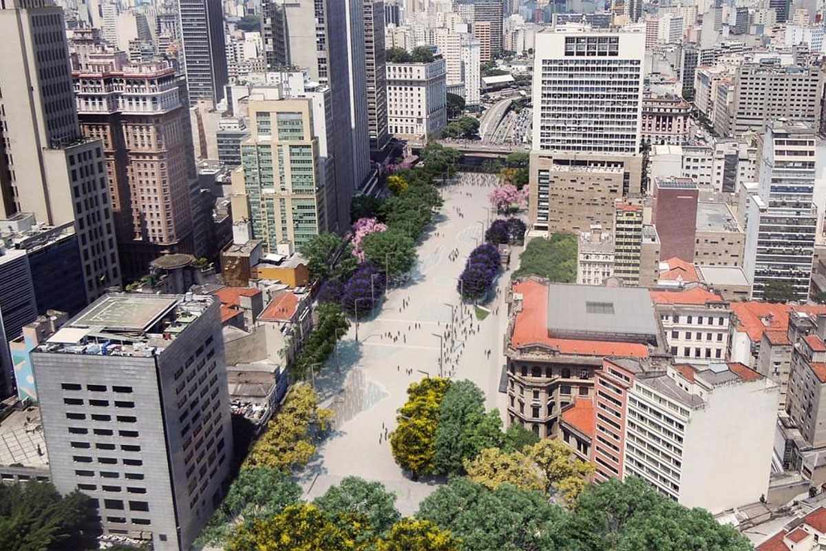 Vale da Anhangabaú em São Paulo: Linha 19-Celeste terá duas estações na região