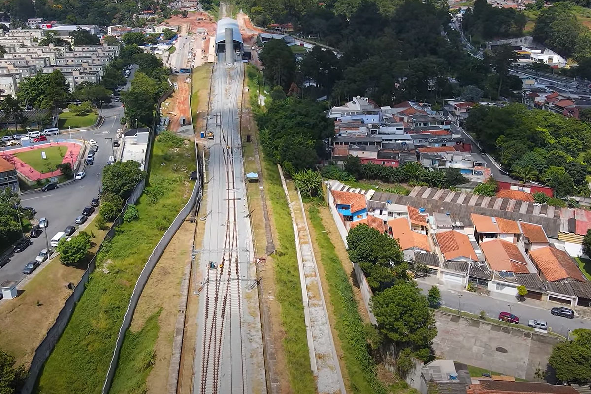 Trecho Grajaú-Mendes-Vila Natal da Linha 9-Esmeralda começa a tomar forma -  Metrô CPTM