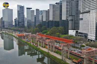 Metrô fará lançamento de estrutura metálica da Linha 17 na Marginal Pinheiros neste fim de semana
