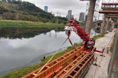 Obras da Linha 17 interditam trecho da Marginal durante o fim de semana