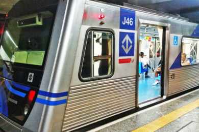Estação Jabaquara começa a ser preparada para receber portas de plataforma