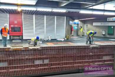 Estação Tucuruvi já recebe preparação para instalação das portas de plataforma