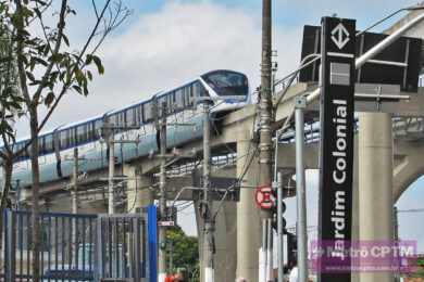 Estação Jardim Colonial, da Linha 15-Prata, não funcionará neste sábado