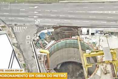 Túneis da Linha 6-Laranja  sob a Marginal Tietê ficam submersos