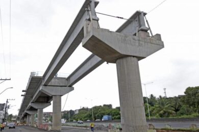 Obras de expansão do Metrô de Salvador atingem 60% de execução