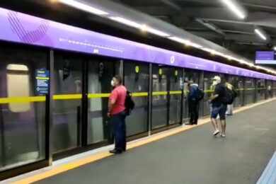 Metrô conclui instalação de portas de plataforma na Linha 5-Lilás