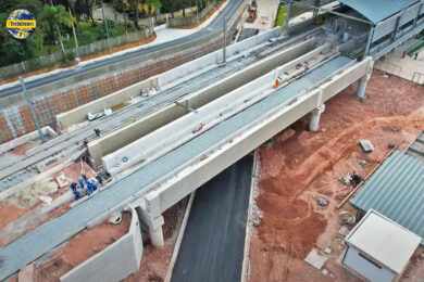 A poucos dias de “estreia real”, estação Mendes-Vila Natal ganha mais trilhos