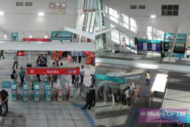Veja o antes e depois da estação João Dias após receber nova comunicação visual