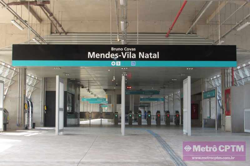 Com operação integral, Mendes-Vila Natal deve receber 15 mil passageiros por dia - Metrô CPTM Com operação integral, Mendes-Vila Natal deve receber 15 mil passageiros por dia - Metrô CPTM