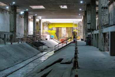Por dentro da estação Santa Marina da Linha 6-Laranja