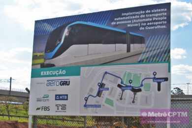 Visitamos as obras do People Mover do Aeroporto de Guarulhos