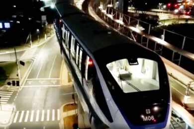 Trens da Linha 15-Prata começam a circular em teste em extensão