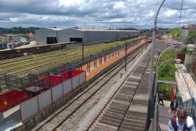Plataformas da estação Eng. Manoel Feio já começam a passar por obras