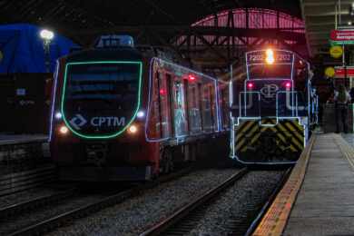 Trem de Natal da ABPF inicia viagem passando por cidades do interior de São Paulo