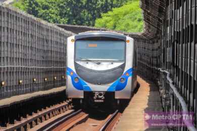 Trem da Linha 3-Vermelha do Metrô