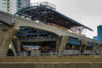 A situação das obras nas estações da Linha 17-Ouro: Campo Belo