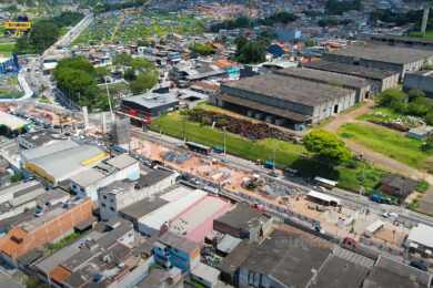 Obras de readequação viária sob a Linha 15-Prata têm apenas um interessado