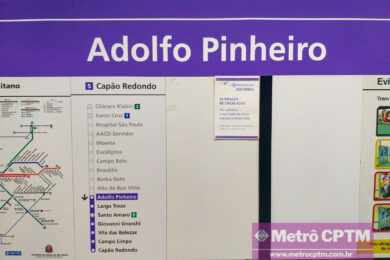 Estação Adolfo Pinheiro tem comunicação visual renovada