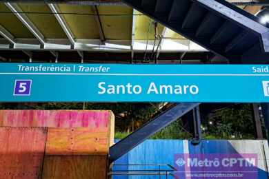 ViaMobilidade renova comunicação visual da estação Santo Amaro da Linha 9-Esmeralda