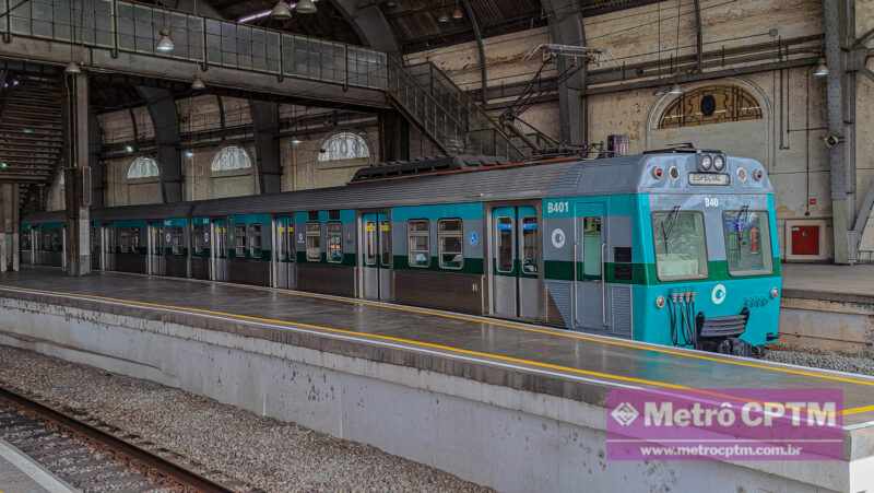 Trem repaginado na estação Júlio Prestes (Jean Carlos)