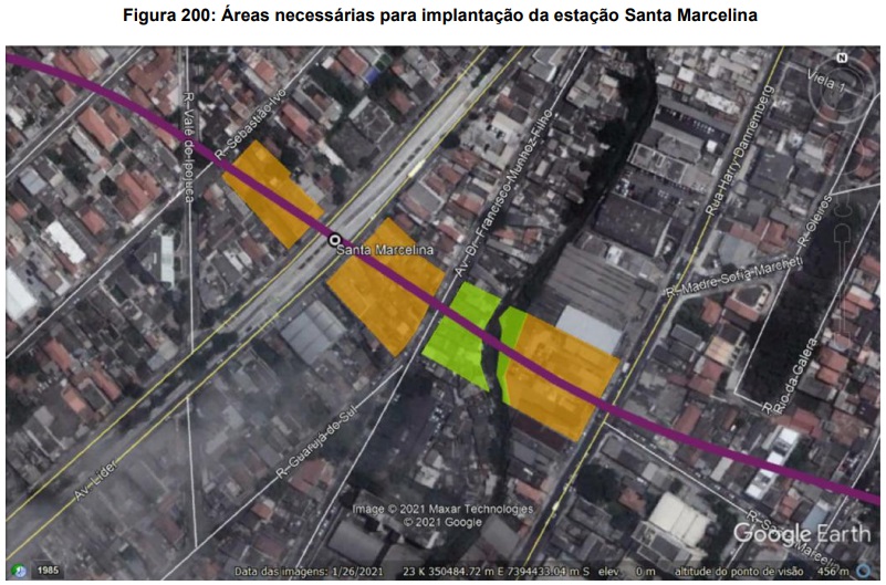 Desapropriação para a construção da estação Santa Marcelina (Metrô SP)