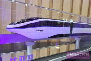 “Protótipo” do monotrilho da Linha 17-Ouro vira “maquete” em exposição da BYD na Intermodal
