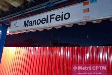 Estação Engenheiro Manoel Feio está passando por reformas (Jean Carlos)