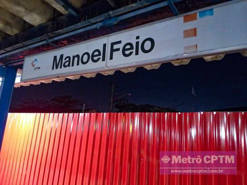 Estação Engenheiro Manoel Feio está passando por reformas (Jean Carlos)