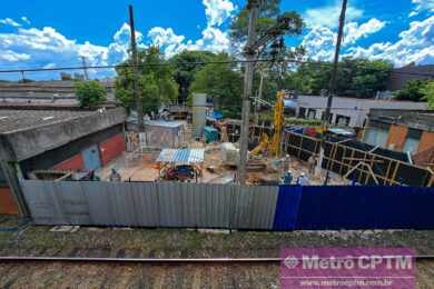 Estação Imperatriz Leopoldina em obras (Jean Carlos)
